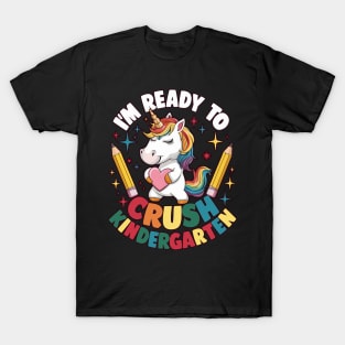 Unicorn Ready to Crush Kindergarten T-Shirt